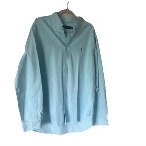 Men's Light Blue Polo Shirt Size XXL